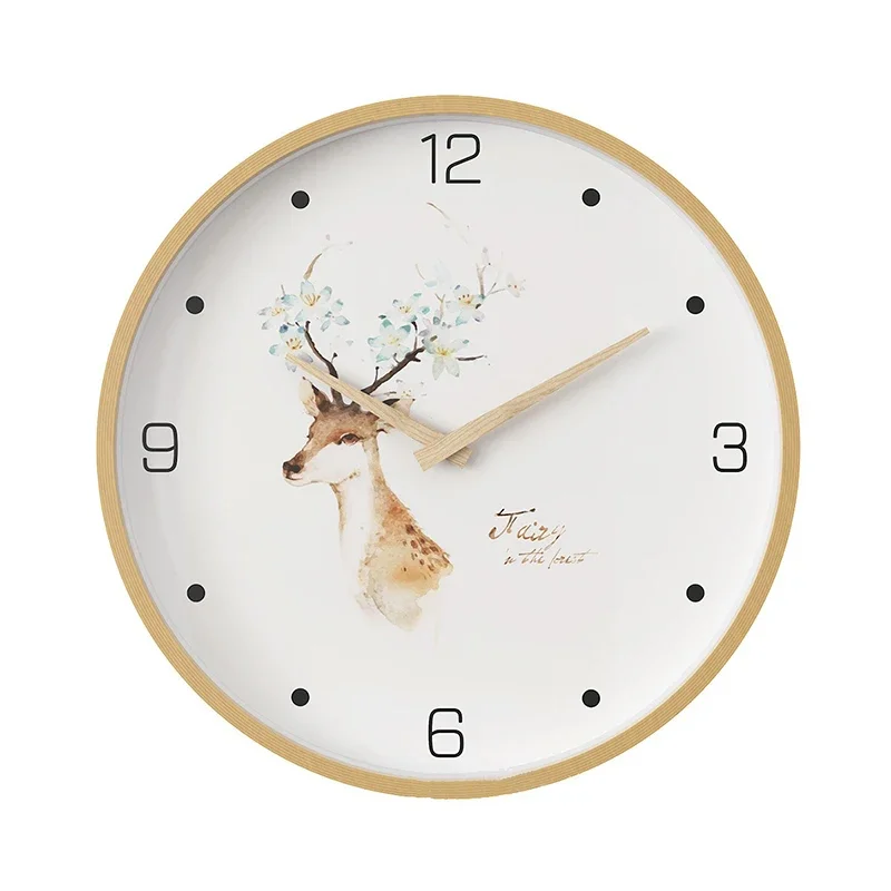 Large Wood Wall Clock Modern Design Nordic Silent Clocks Wall Home Decor Bedroom Watches Wall Hangings Living Room Decoration