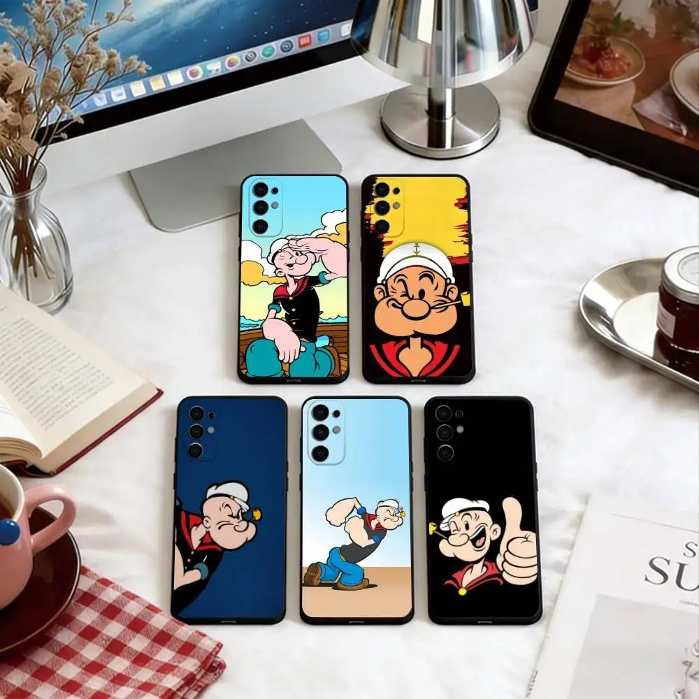 

Cartoon Sailor Phone Case For Samsung S25,S24,S21,S22,S23,S30,Ultra,S20,Plus,Fe,Soft Black Cover