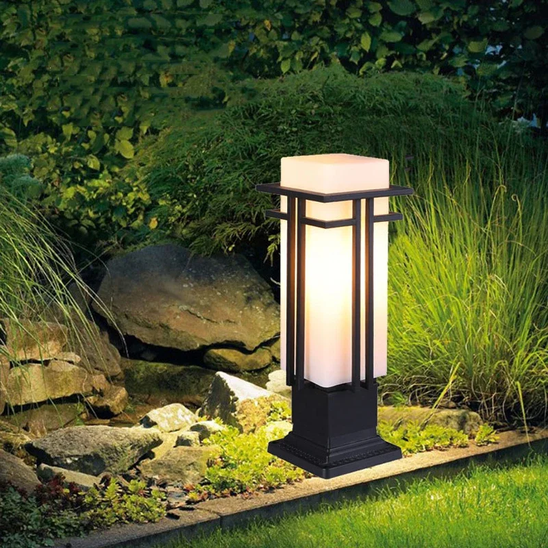 New Chinese Lawn Light Outdoor Waterproof Community Villa Garden Grass Light Outdoor Engineering Garden Light