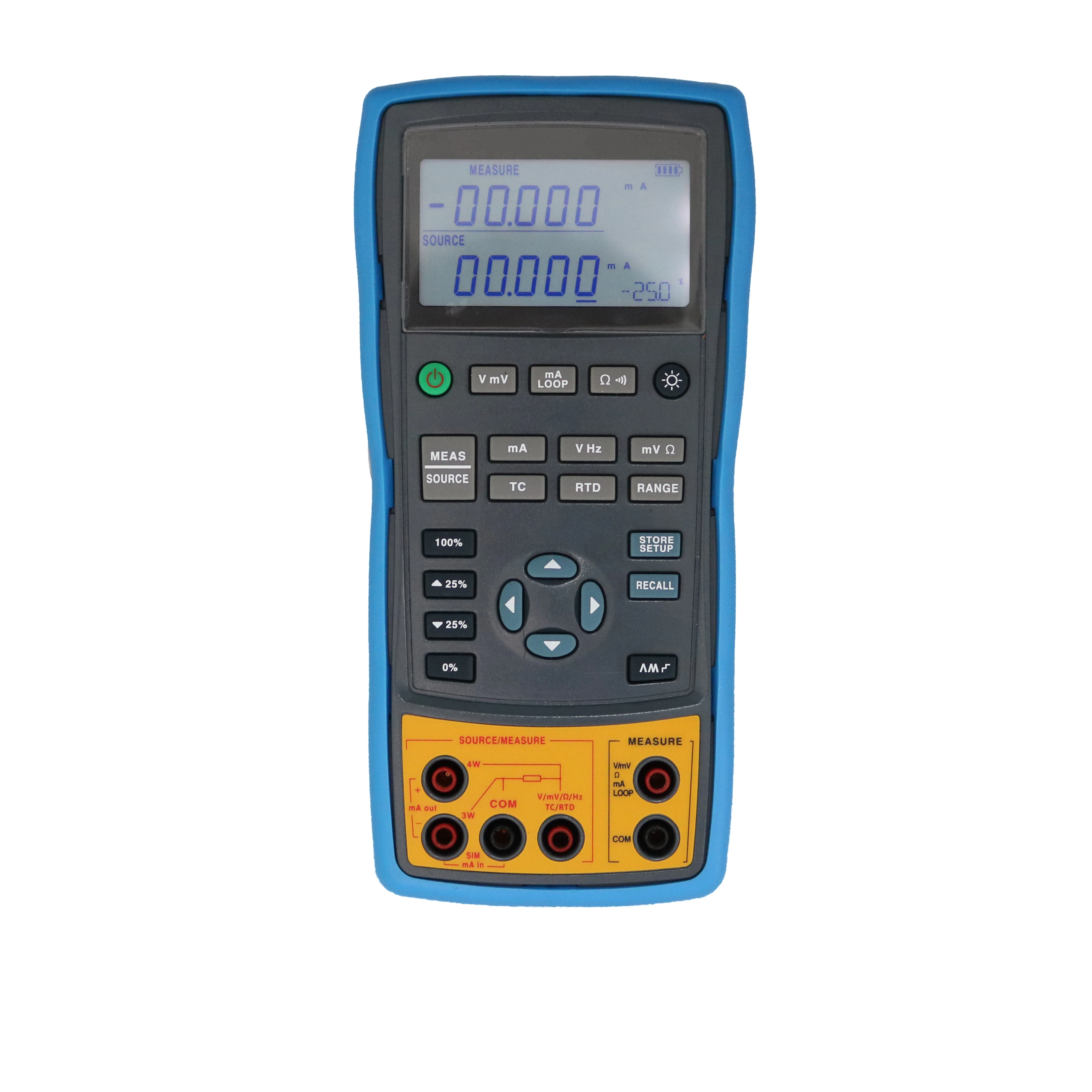 

0.02% Multifunction Signal Process Calibrator with source/ measure 4-20mA loop current voltage resistance frequency