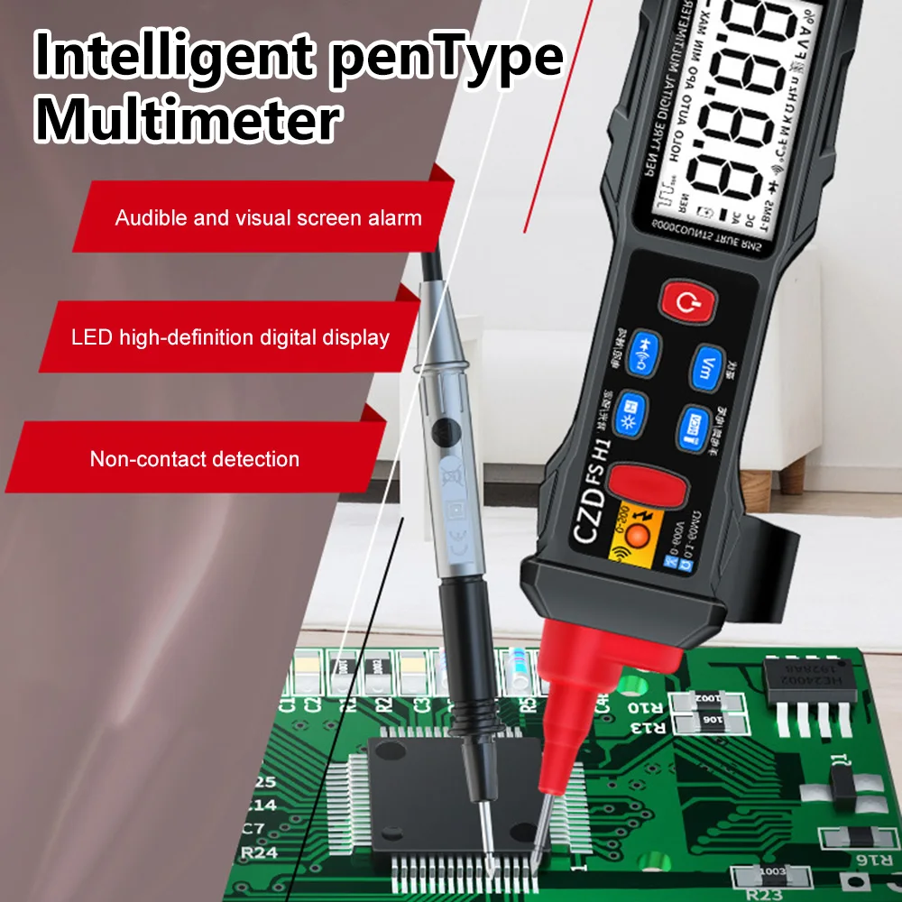 Digital Smart SMD Tester Intelligent Diode Continuity Resistor Capacitor DC Voltage LED Battery Test Mini Multi Electric Tester