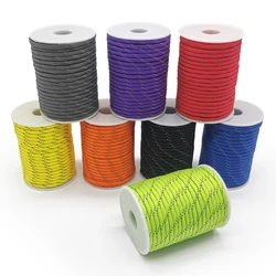 30M cuerda de paraguas de 7 núcleos para exteriores pulsera de cuerda altamente reflectante cuerda tejida cuerda de tracción para dosel de tienda