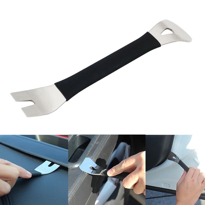 

Car Trim Removal Tool Stainless Steel Durable Two-end Trim Removal Level Pry Tools Door Panel Audio Terminal Fastener Driver