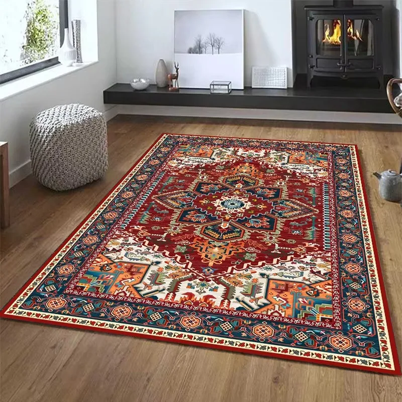 Retro Persian Printed Carpet 40X120CM Bedroom Living Room Light Luxury Carpets Bottom Anti Slip And Wear-resistant Ethnic Style