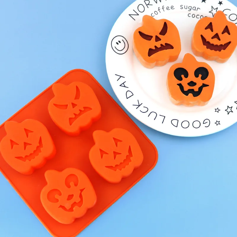 MINISO Halloween Pumpkin Cake Mold Halloween Series Molds DIY Jelly Pudding Candy Cookie Molds Kitchen Accessories