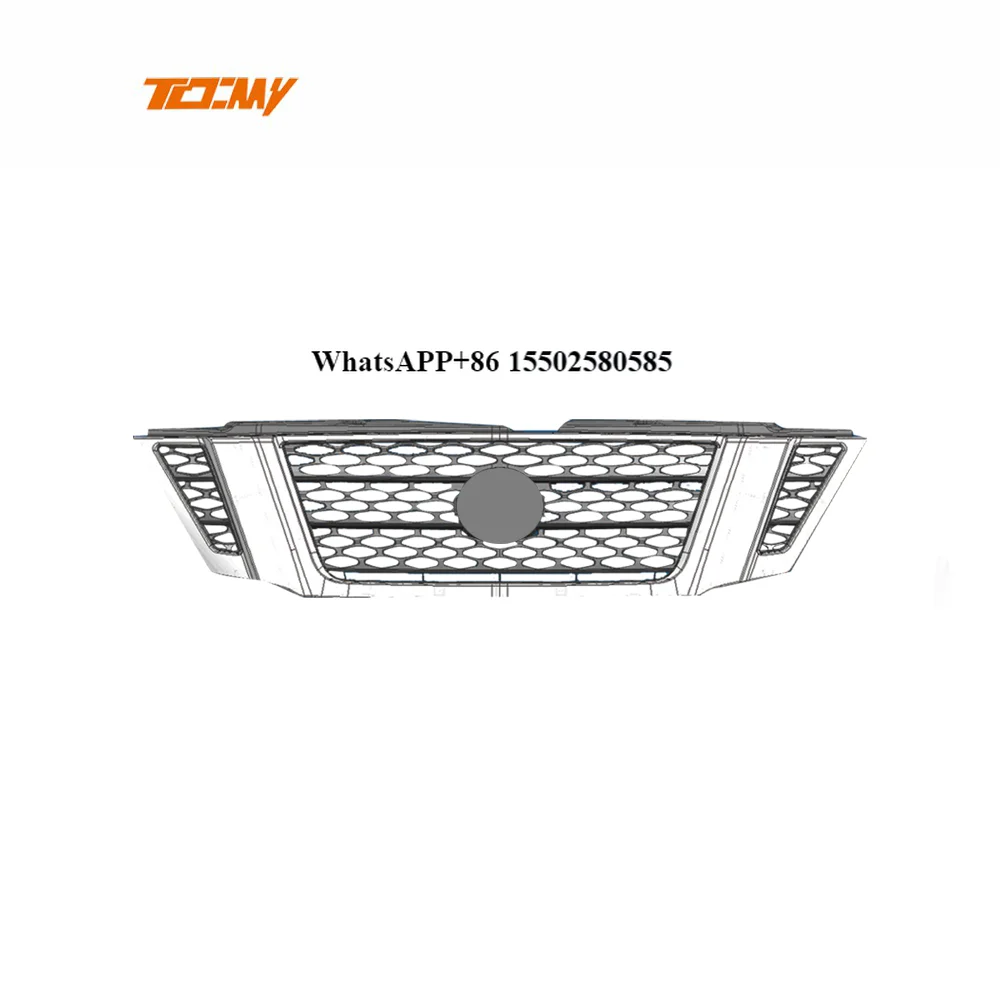 

TDCMY Easy Installation Automobile Body Part Kit Grille Spoiler Bumper for Nissan Patrol Y62 2016-2020