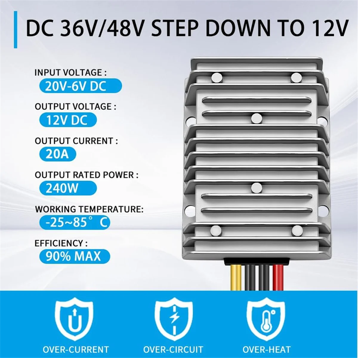 Popular_DC 36V/48V StepDown to 12V DC Converter Regulator Voltage Regulator