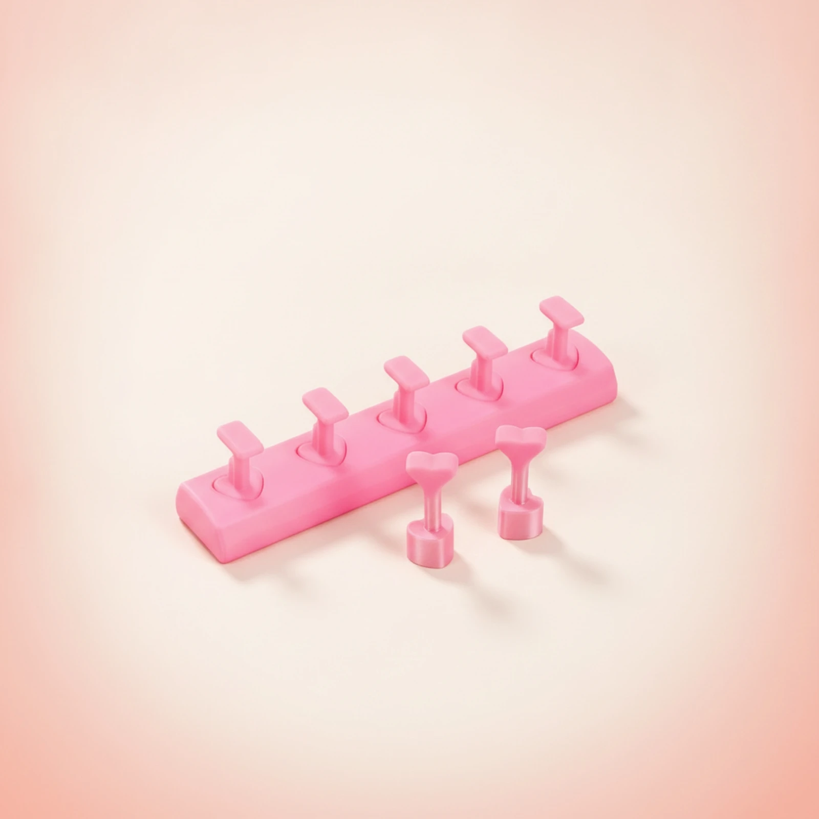 Nail Stand with Removable Holders Reusable Press-on Nail Stand Portable Compact for Manicurists