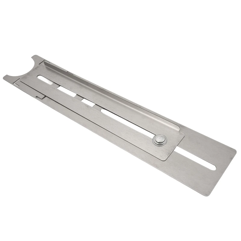 DTA6 Multi-Functional Stainless Steel Tile Hole Locator Ruler 360 Degree Adjustable Punching Measuring Tool 40cm