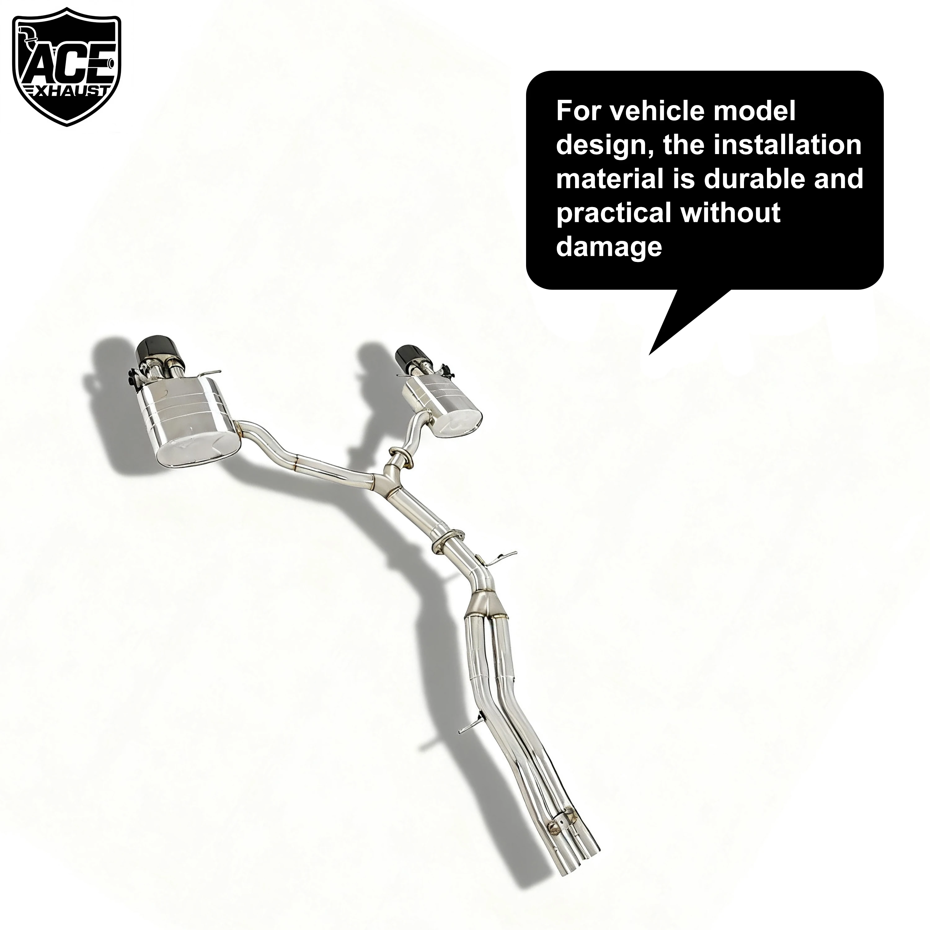 ACE Klappenauspuff für Audi RS4 RS5 B9 2.9T Valvetronic Catback Hochwertige SUS304 Auspuffanlage mit Fernbedienung – Detail 8