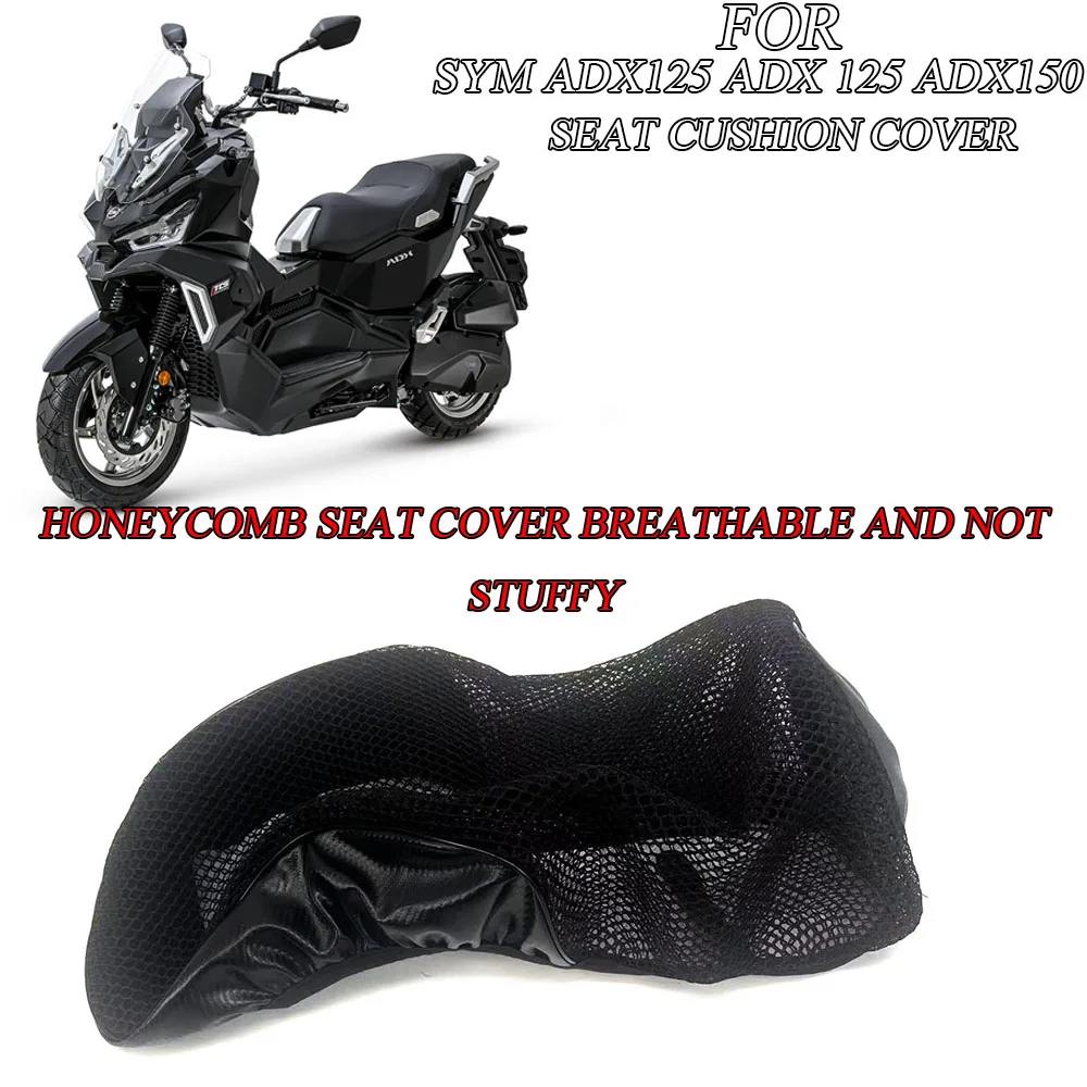 Non-Slip Breathable Heat insulation Protect Cushion For SYM ADX125 ADX 125 ADX150 Motorcycle Seat Cover Mesh Fabric Seat