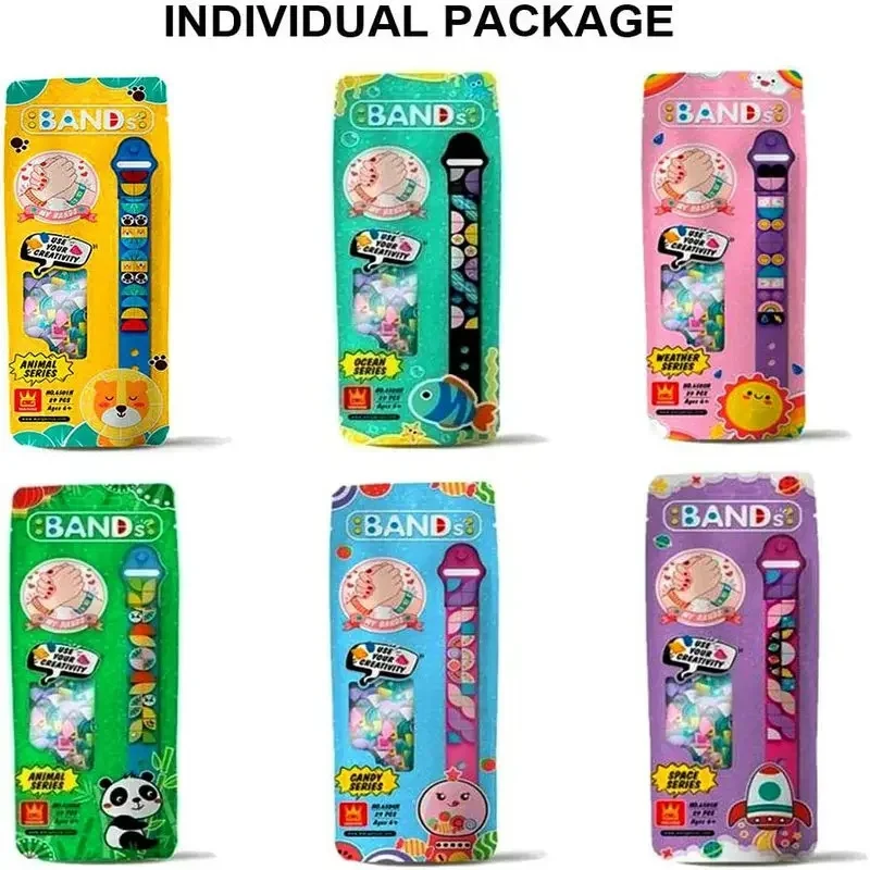 6 قطعة/المجموعة الصداقة سوار صنع عدة الاطفال اللبنات النقاط أساور DIY الإبداعية الحرفية للأطفال عيد ميلاد هدية عيد