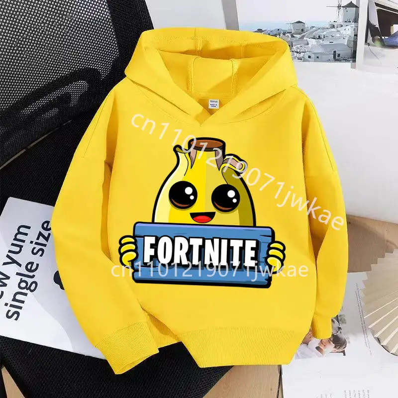 

Outdoor Fashion Kids Hoodie Children's Fortnite Anime Hoodie Boys Streetwear Hip-Hop Sportswear Casual Loose Fit Sweatshirt