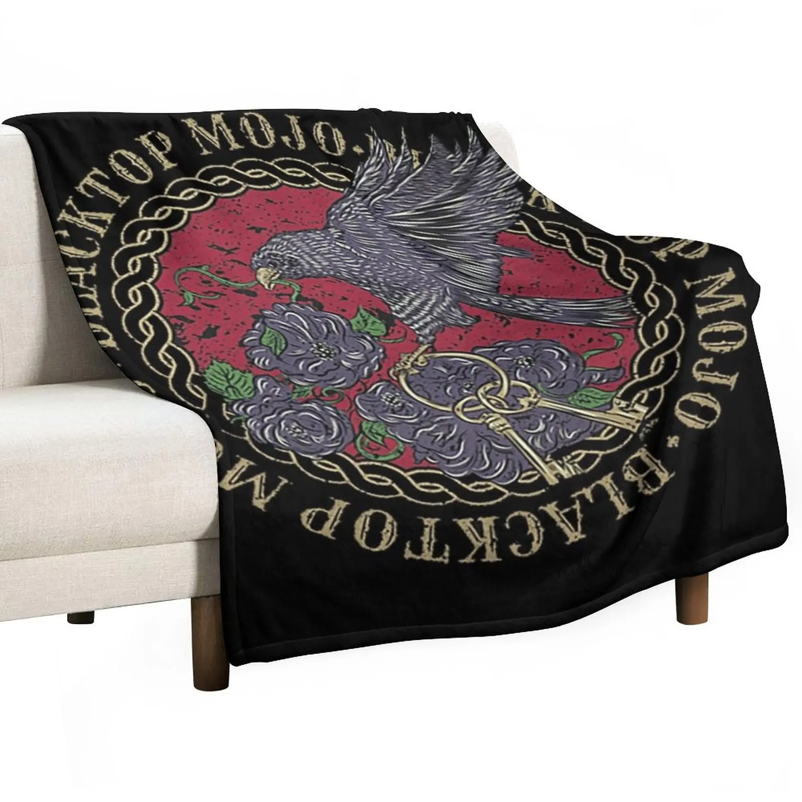 

New black roses raven Throw Blanket Comforter Polar Camping Blankets