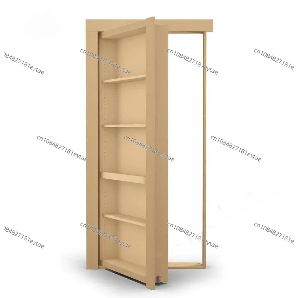 Modern Push Hidden Door For Hotels Villa House Aluminium Frame Secret Hidden Bookcase Door