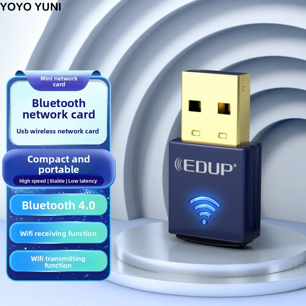 

150Mbps Mini WiFi Adapter Mini USB Bluetooth 4.0 USB Network Card Driver Free 2in1 Dongle Wireless WiFi Receiver PC/Laptop
