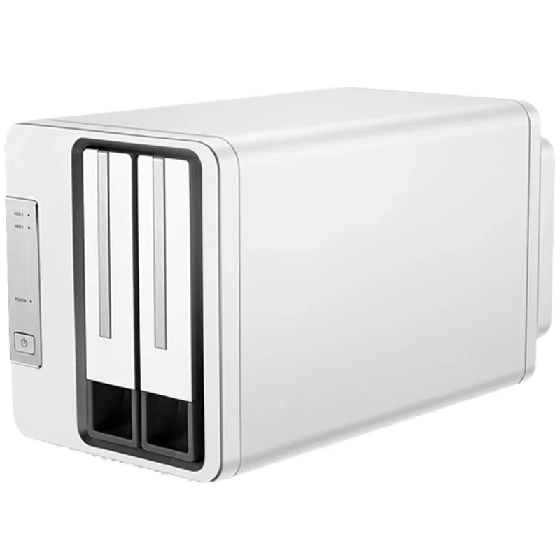 D2-310/D2-320 2-Bay NAS Network Storage 5Gbps Type-C RAID Enclosure High Speed External Hard Drive Storage (No Hard Disk Include