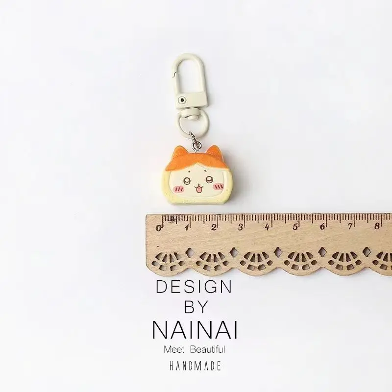 Chikawas Dessert Bread Key Chain Pendant Hachiware usagi うさぎ Funny Foodie Backpack Pendant Creative Personalized Accessories - Image 4