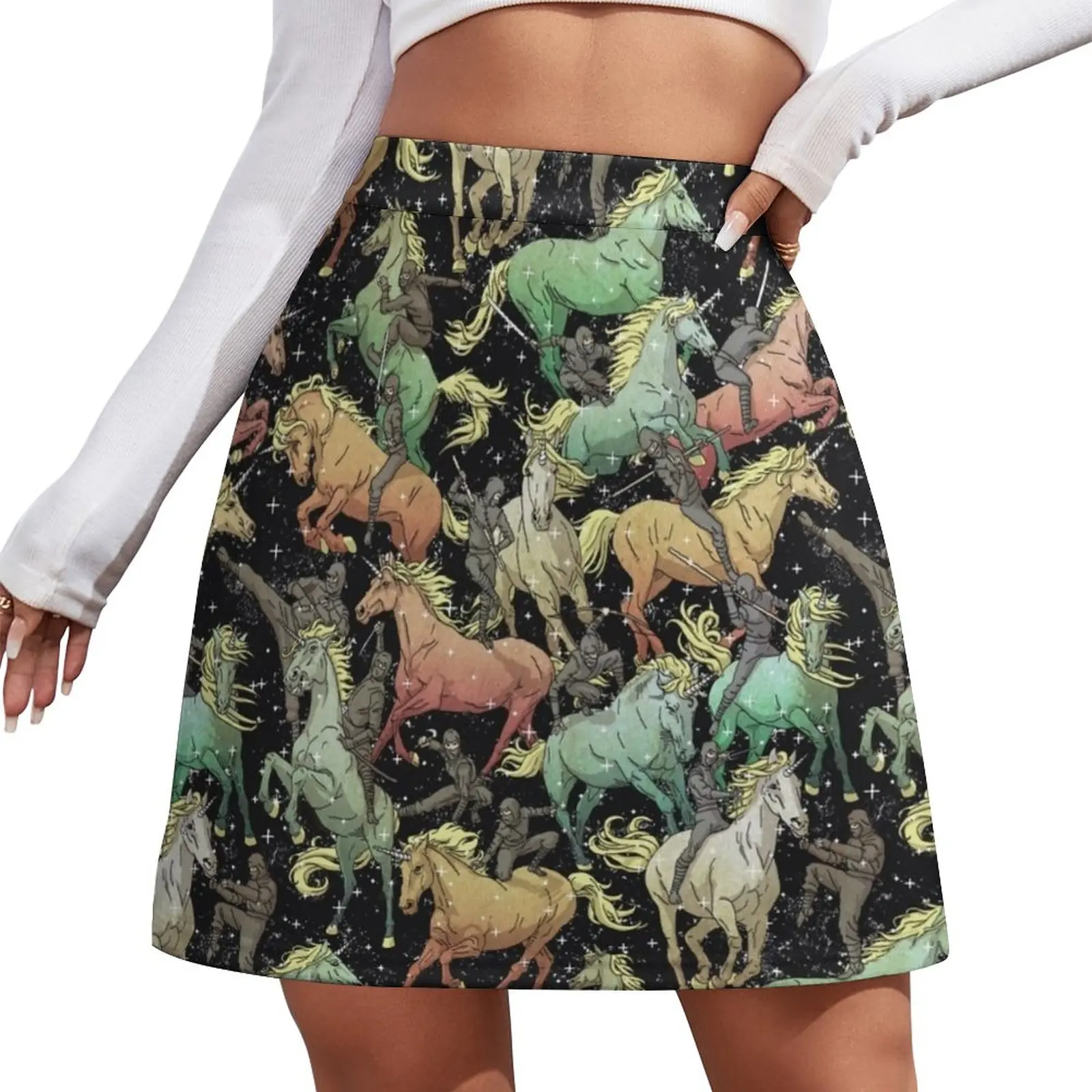 

Ninjas+Unicorns Mini Skirt fashion korean clothing korean style clothes 90s aesthetic