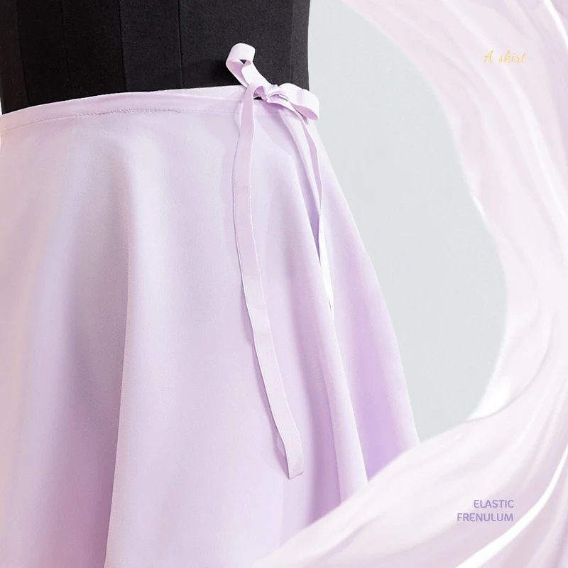 Dziewczęcy balet spódnica wiązana czarny spódnica do tańca maluch spódnica szyfonowa różowy spódnica baletowa z regulowany pasek