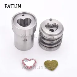 Heart Fabric Covered Cloth ButtonsMold Headwear Decoration Die Tool For Special-shaped Bread Button Shape DIY Accessories FATLIN