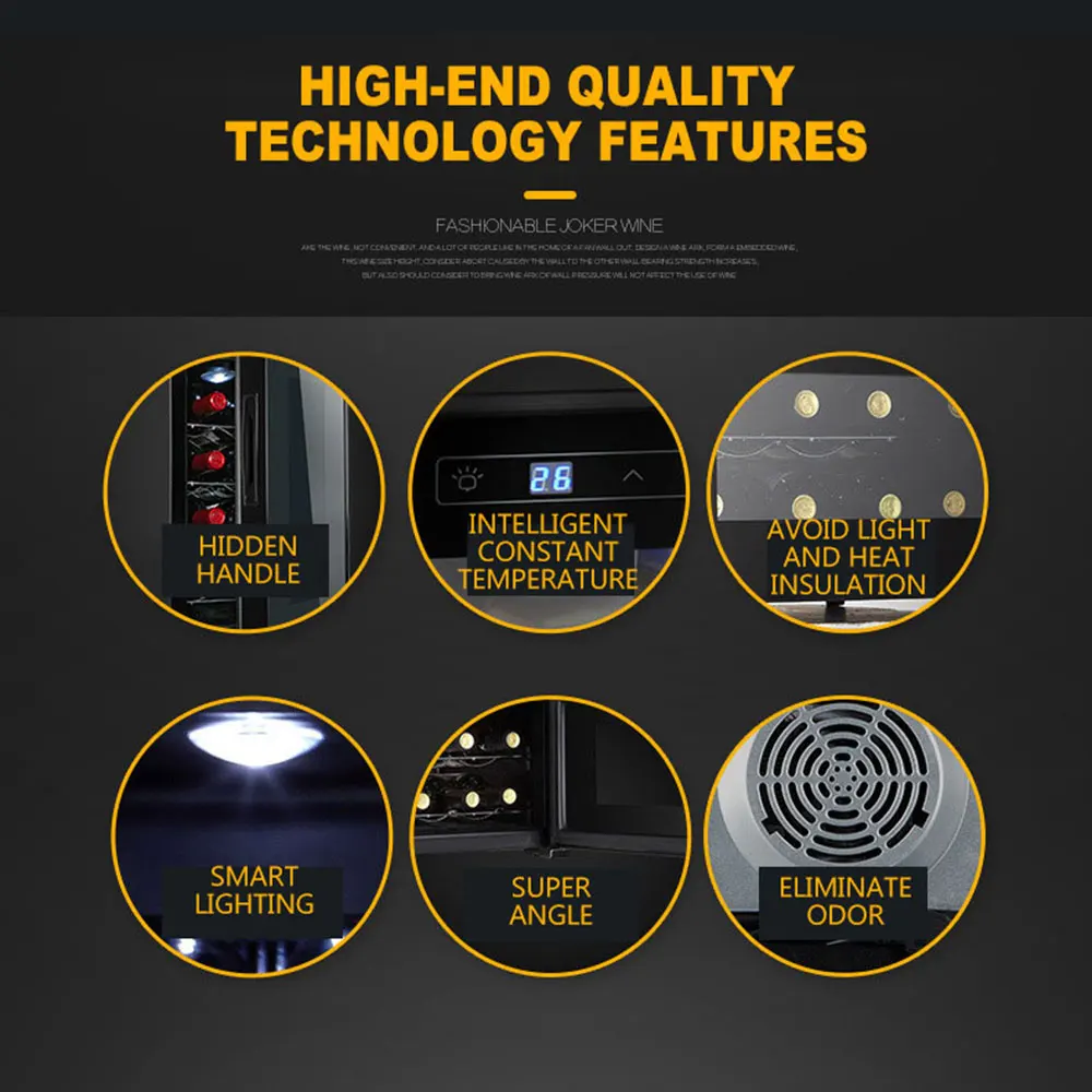 8 個ワイン冷蔵庫 Neveras Con Congelador ワイン冷蔵庫冷凍庫電気クーラーサーモスタットワイン冷蔵庫