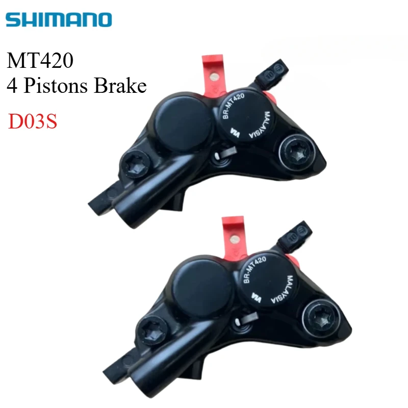 Shimano DEORE MT420 Hydraulic Disc Brake BR-MT420 Brake Caliper with 4 Pistons, Suitable for MTB Original Shimano image 3