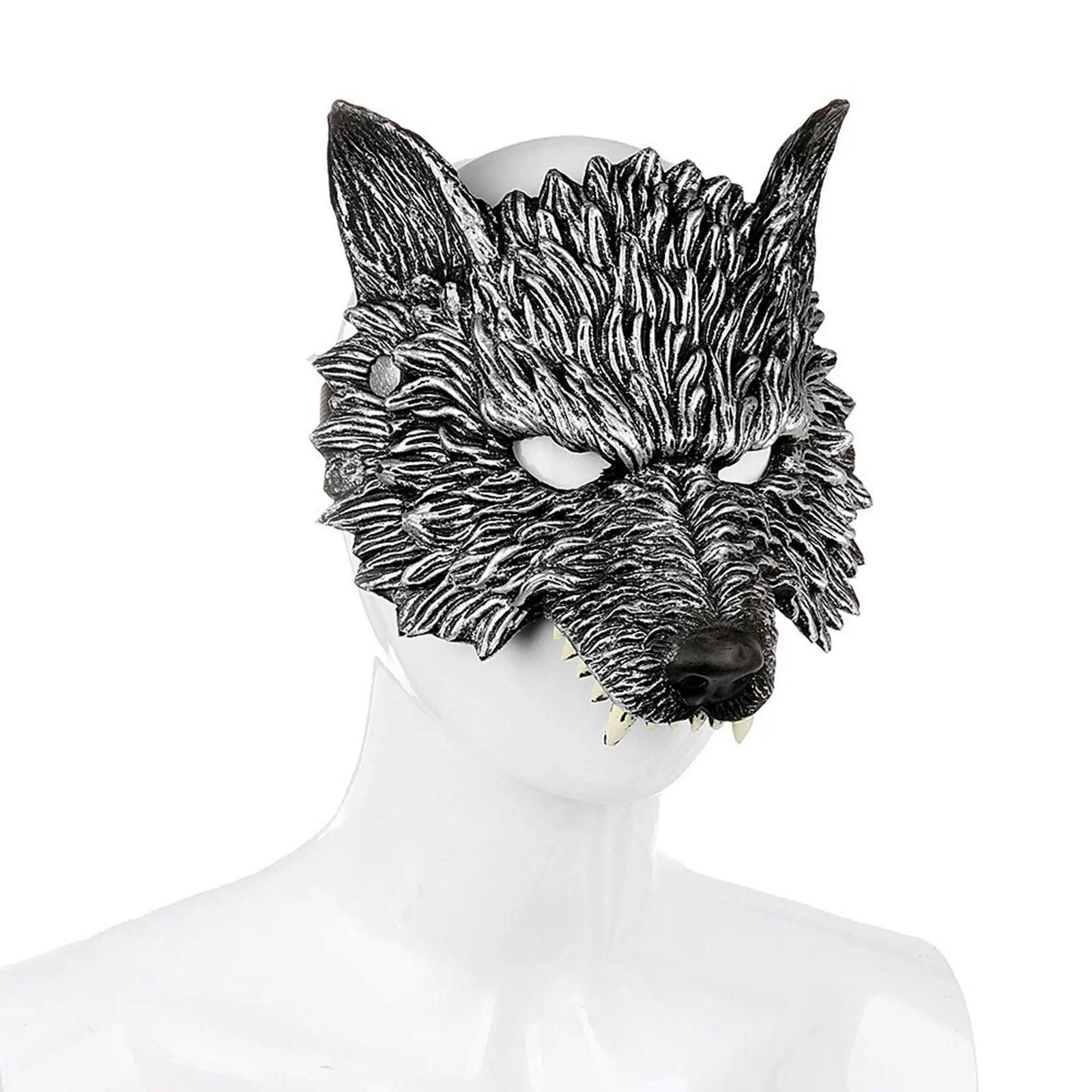 

Luxury Half Cosplay Costume Masquerade Accessories Half for Party Festivals Props Halloween Kids