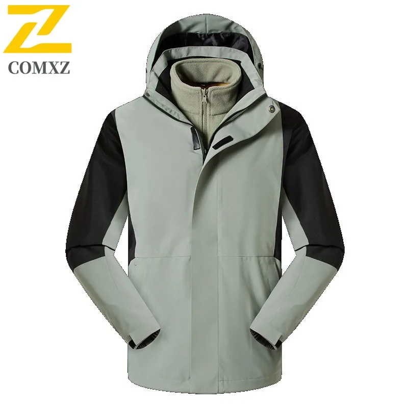 

COMXZ Comfort Outdoor Men Jacket Mountaineering Wind Resistant Warmth Parka Urban Street Style Cold Proof Autumn Winter coats