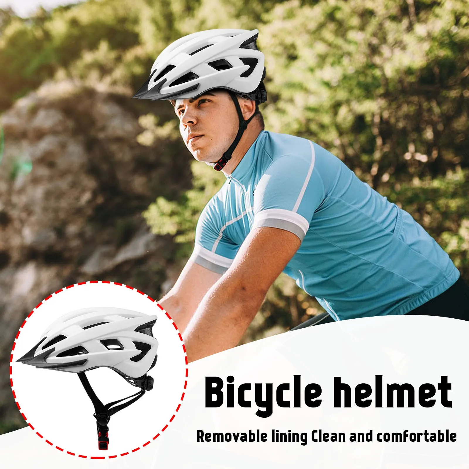 

Road Bike Helmet For Adults, Outdoor Cycling Helmet With Adjustable Head Circumference - Sports Gear For Men & Women