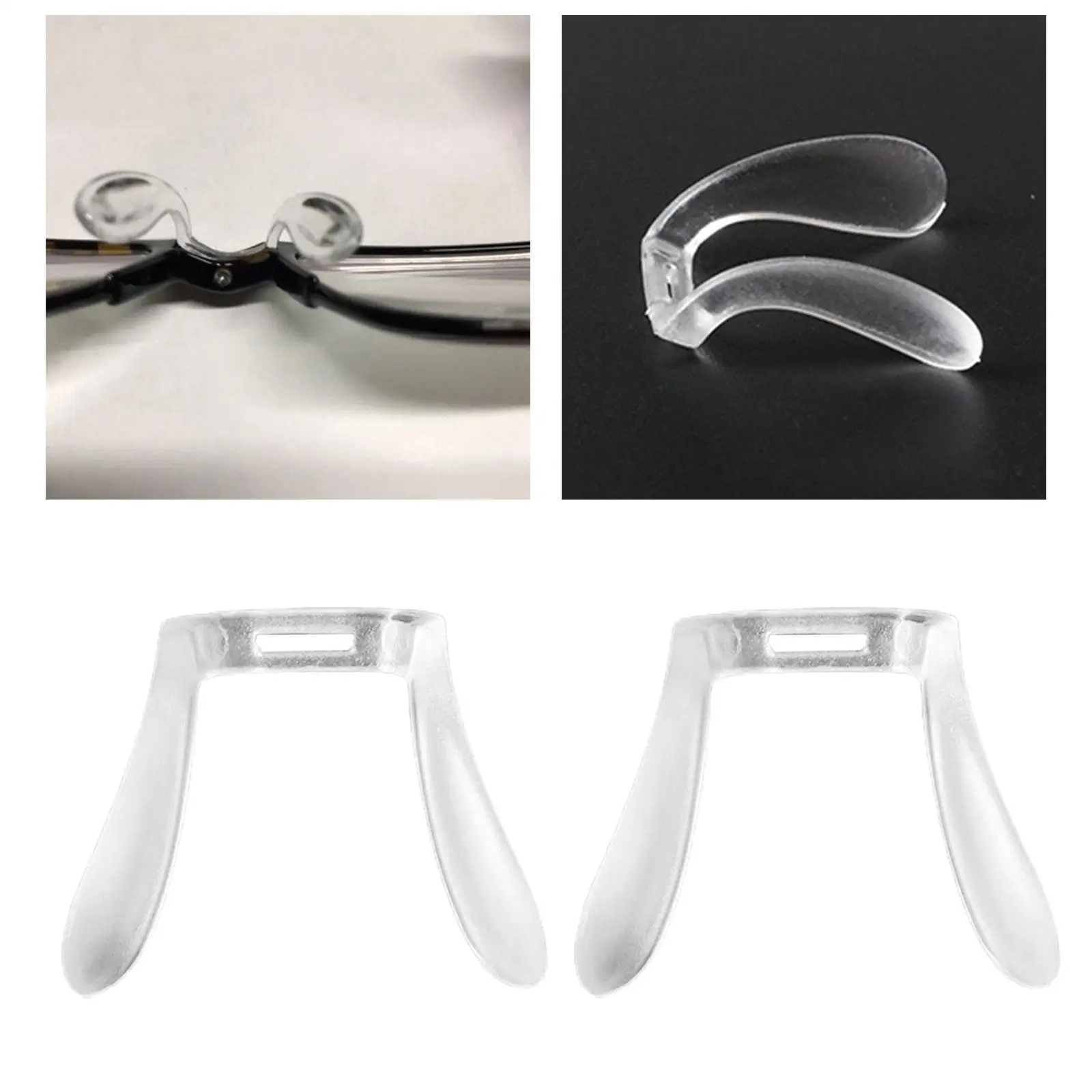 Glasses Nose Pad Clear Saddle Bridge Anti Slip Nose Support Strap Eyeglass Accessories for Daily Use