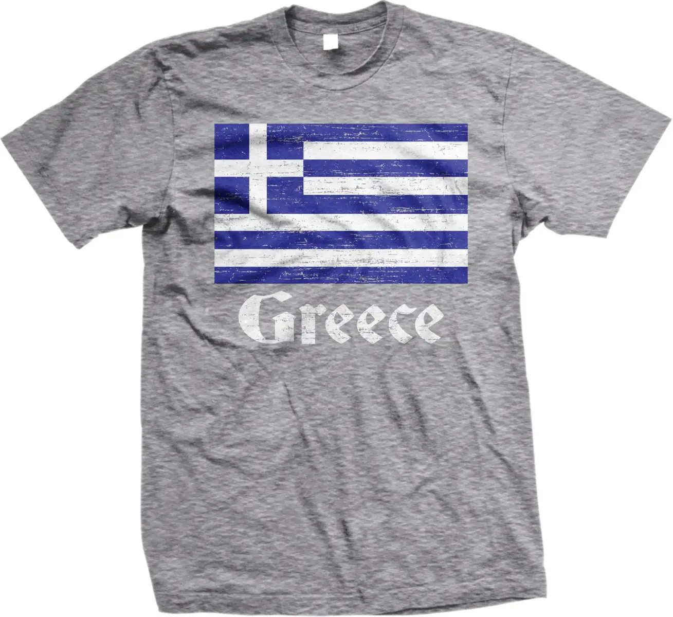 Flag of Greece Hellas Pride Greek Men's T shirt NOFO_00040