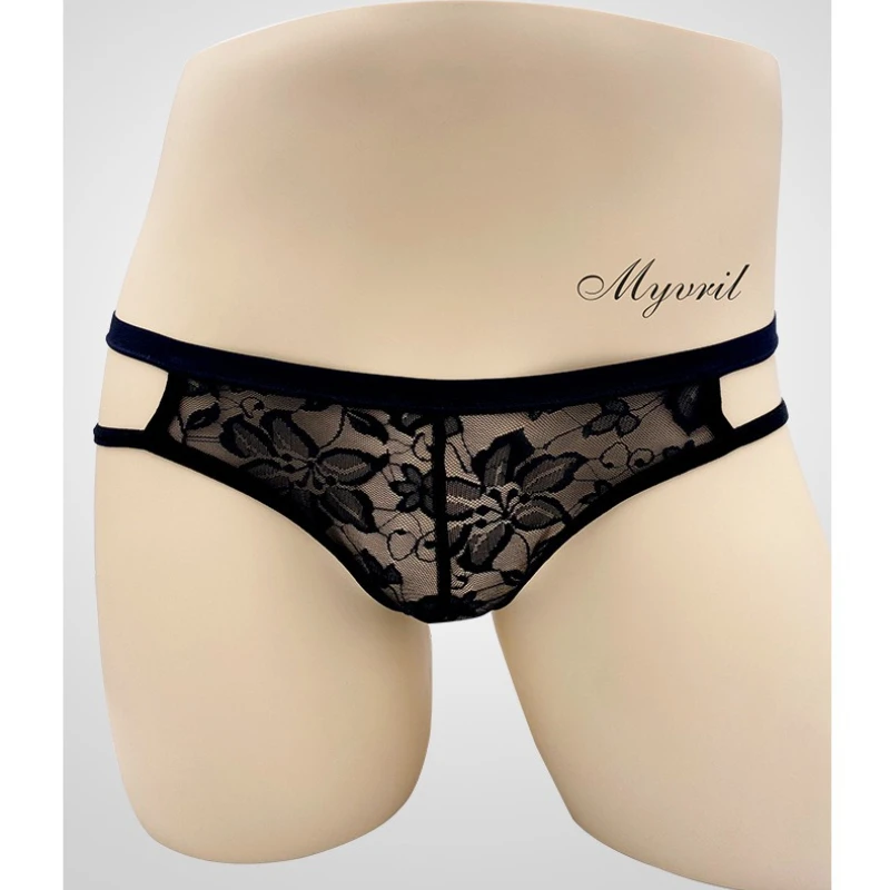 

Нижнее белье Sissy, мужское сексуальное кружевное прозрачное нижнее белье, стринги с низкой посадкой, регулируемый ремень, стринги с стеклярусом, трусы