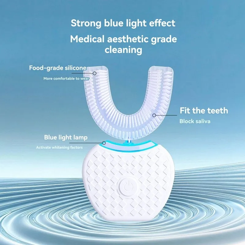 

ABIT U-Shaped Electric Toothbrush For Adults-360° Mouth Cleaning, Hands-Free Gums Protection For Teeth Whitening