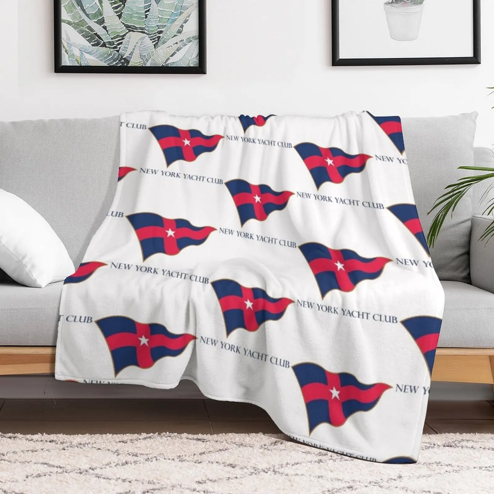 New York Yacht Club (8) Throw Blanket for babies Vintage sofa bed Hairys Blankets