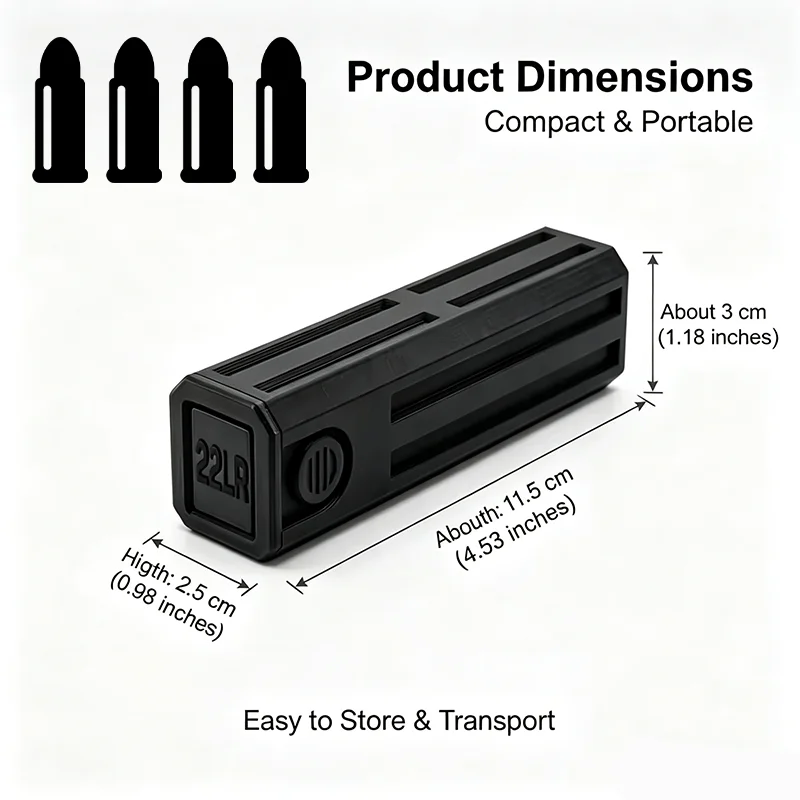 New 22LR Portable Box Set – Lightweight Pocket Organizer, Durable & Crush-Resistant for Range,Outdoor,Ideal Gift