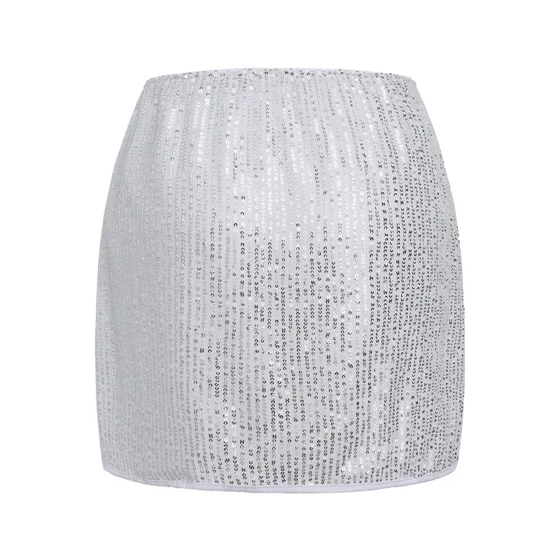 Populaire sexy pailletten heuprok dames nachtclub feestkostuums vakantiefeest hoge taille en dunne rok