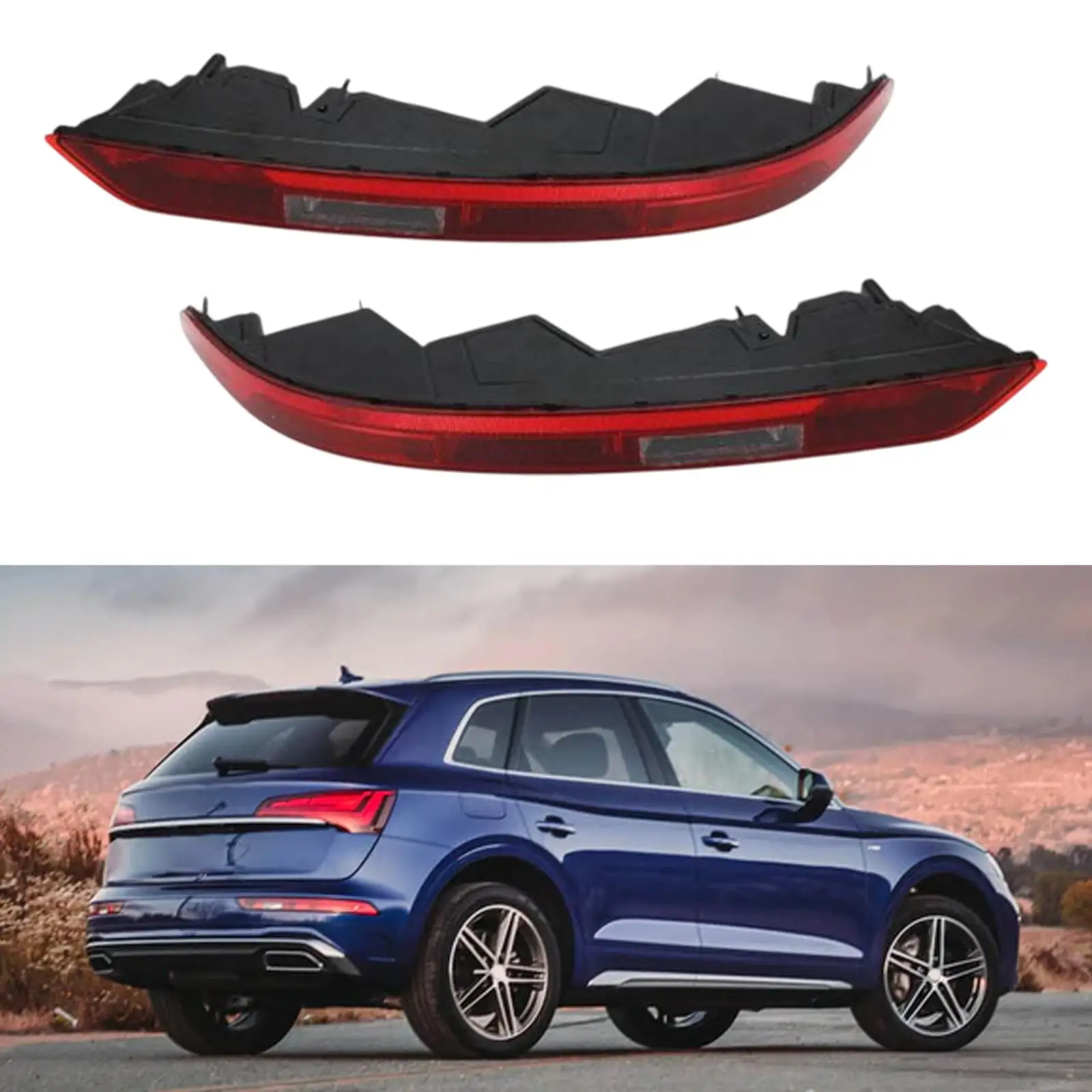 

1 Pair Rear Bumpers Tail Lights 80A945070A Easy to Install Portable Premium Practical Durability Direct Replaces Accessories
