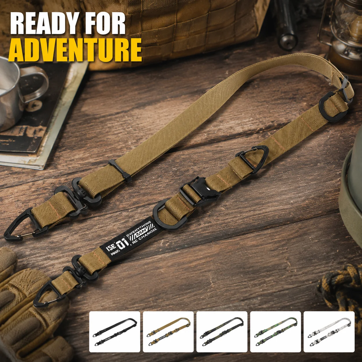Adjustable Length Extendable Shoulder Strap Crossbody Bag Belt Outdoor Camping Hanging Strap