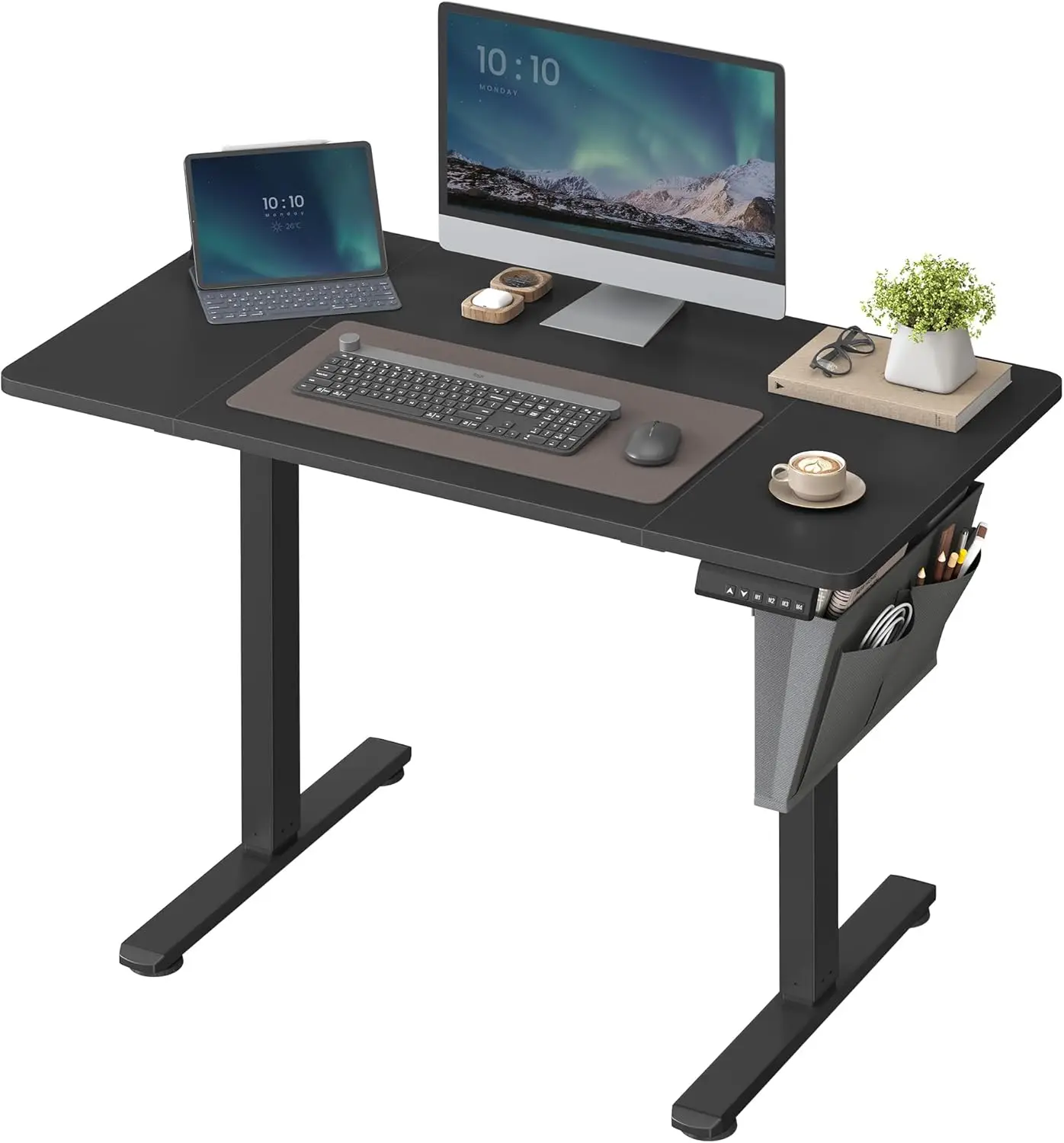 SONGMICS desk height adjustable electric with memory function