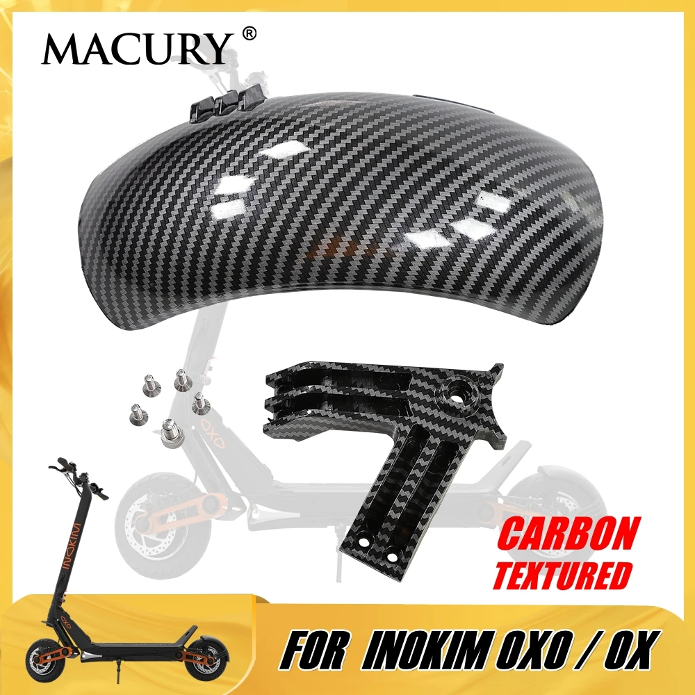 

Carbon-Fiber-Pattern Rear Mudguard for INOKIM OXO OX Electric Scooter Fender Wheel Cover Tyre Wing Tire Plastic Guard Mud Guard