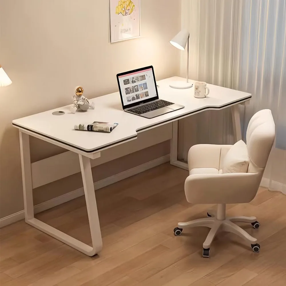 

Gaming Desk Computer Writing Table Student Art Modren Simple Style PC Wood Suitable for Home, Office.
