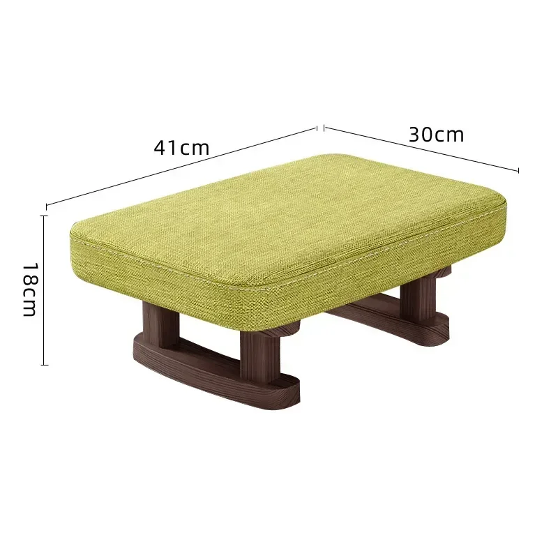 Creative Adult Sofa Stool Fashion Short Stool Solid Wood Square Stool Fabric Art Living Room Shoes Replacement Vintage Bench