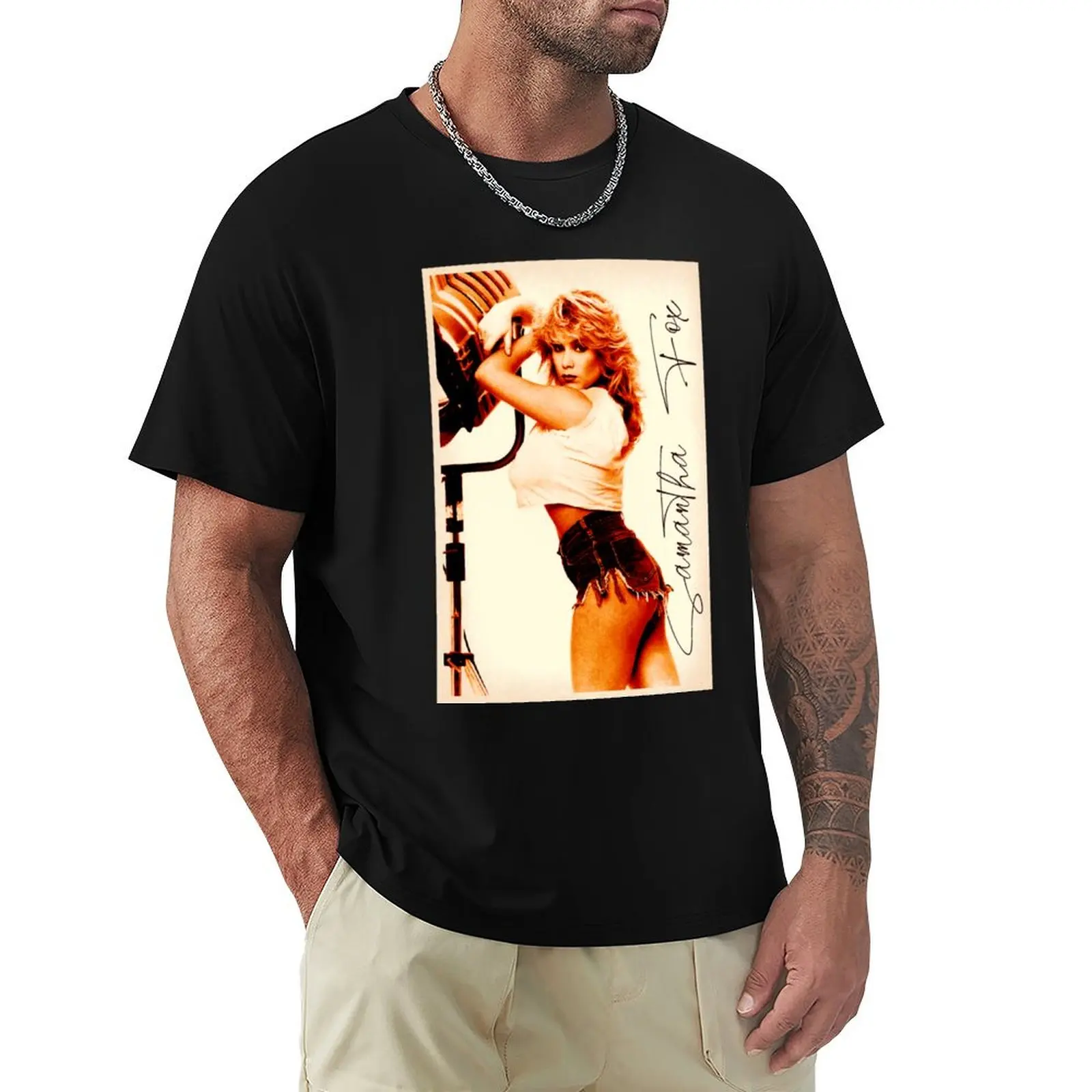 

samantha fox 80s 90 design de mode rétro T-Shirt Casual Daily Outfit T-Shirt