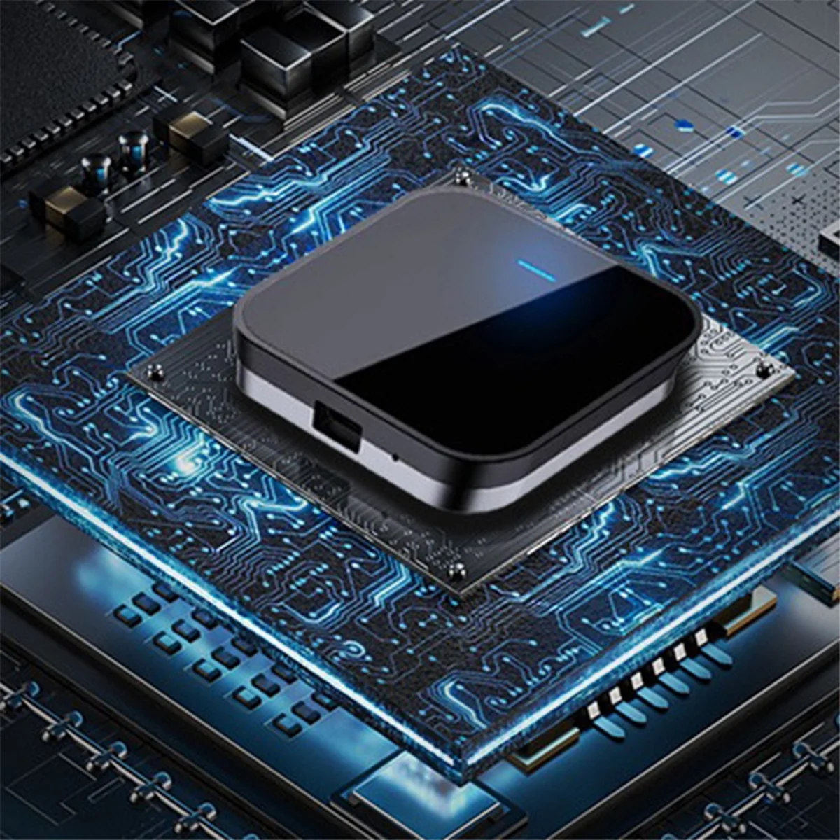 Para Apple Carplay adaptador de coche con cable a inalámbrico inteligente Aibox Box adaptador multifunción de interconexión de coche, púrpura, C