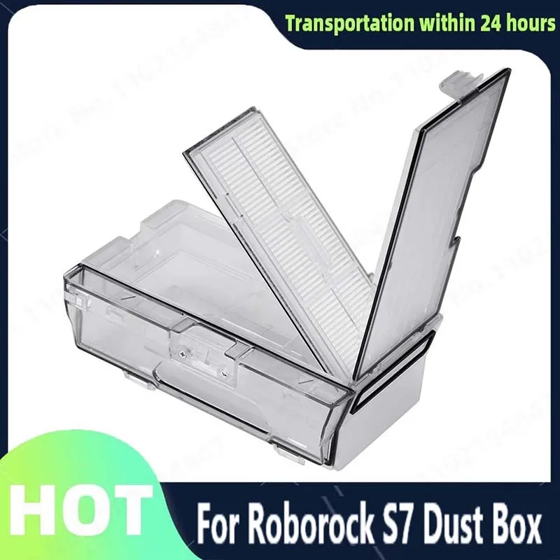 

Original Roborock S7 s7MAXV T7S T7S Plus New Dust Box Vacuum Cleaner Robotic Parts Robot Dustbin Box with Filter Accessroies