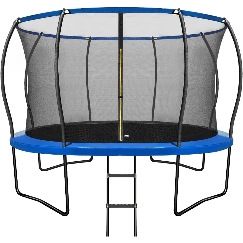 

Trampoline,12FT Recreational Trampolines with Safety Enclosure&Ladder, ASTM Approved - Combo Bounce Outdoor Trampoline