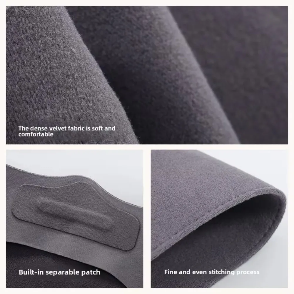 

New Piled Lining Warm Mask Partitioned Anti-cold Water Drinking Mask Windproof Thermal Face Veil Unisex