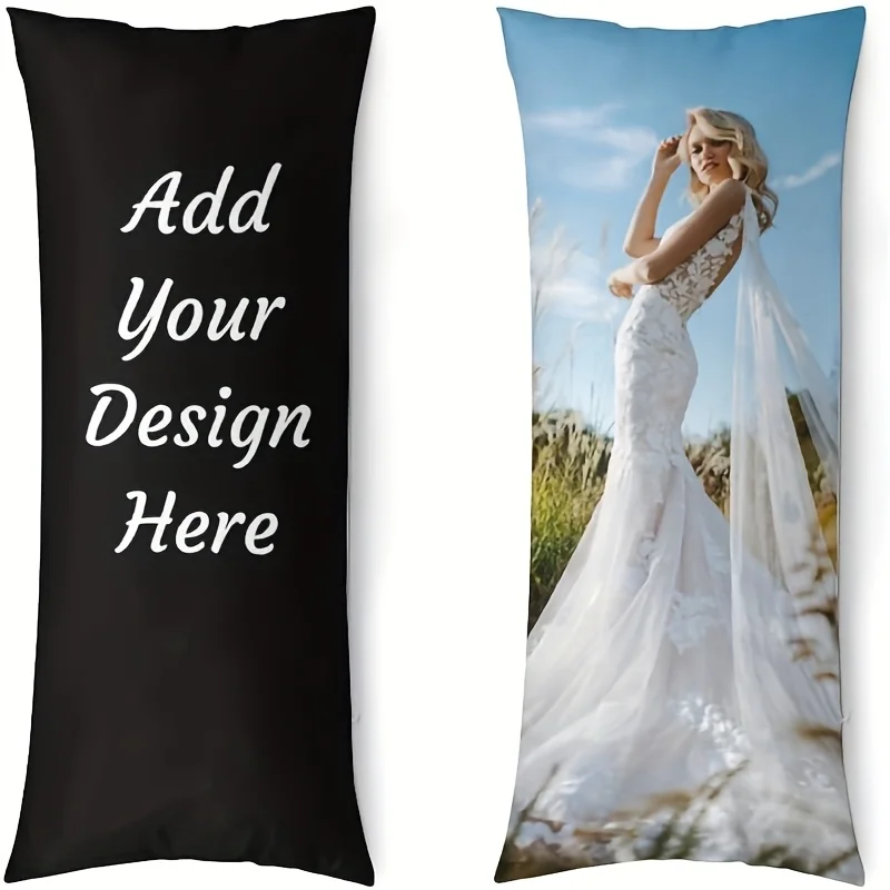1 Personalized Pillowcase Customizable with Photos, Text, Logos, and Photos with Text Add Your Own Images and Information