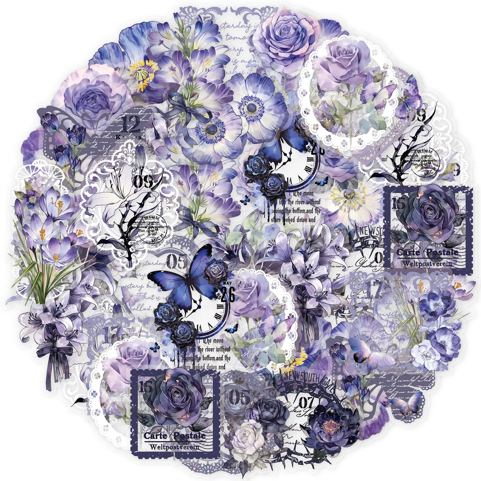 

20 шт. наборов наклеек для домашних животных с узорами бабочек и орхидей для ноутбука, багажа, сумки, украшения комнаты, детские наклейки, игрушки